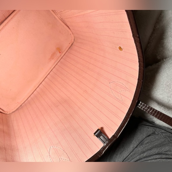 Louis Vuitton neverfull mm damier ebene rose ballerine - Picture 8 of 13